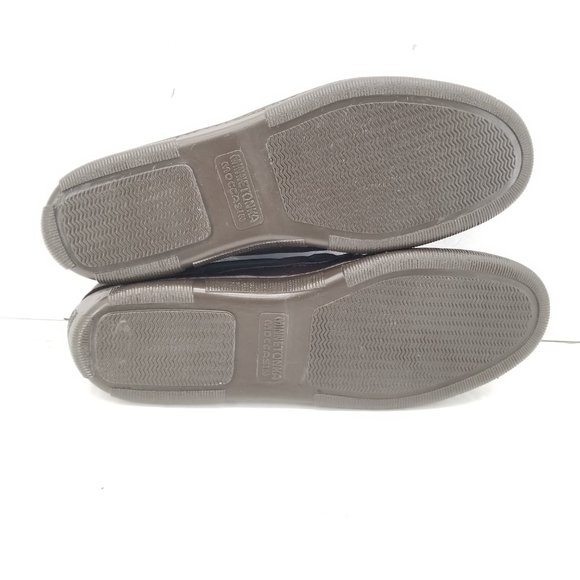 Minnetonka 892W Mens Moose Hide Classic Slip On Moccasins Chocolate Sz 11.5 Wide - Picture 7 of 11